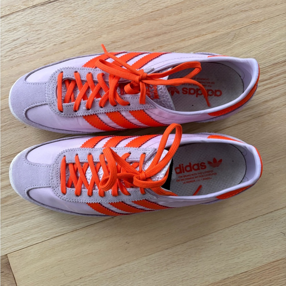 Adidas Women's SL72 Lavender and Orange Sneakers - Picture 4 of 4